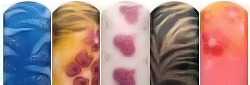 funky calgel nails